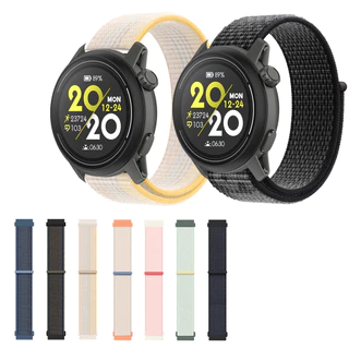 20 มม.22 มม.สายนาฬิกาไนลอนสําหรับ COROS PACE 2 3 4 Pro / APEX 2 pro / APEX 4 42mm / VERTIX Velcro Loop Watchband