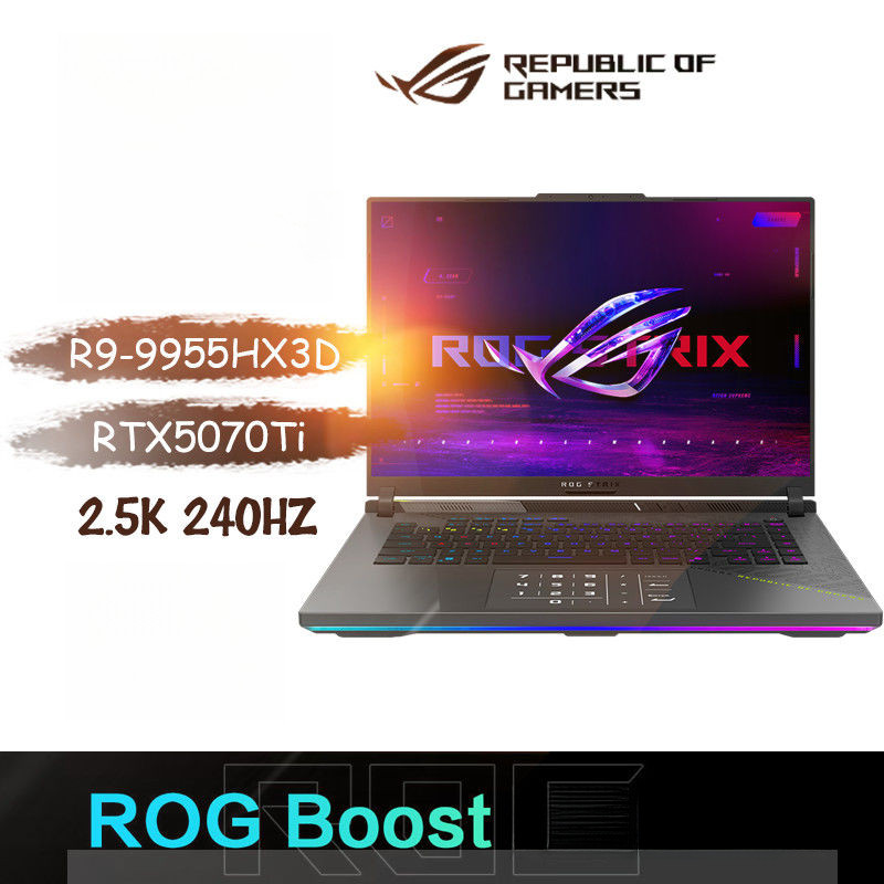 โน้ตบุ๊กเกมมิ่ง ROG Strix Scar 9 Scar ใหม่ 2025 R9 9955HX 3D/RTX 5070 Ti