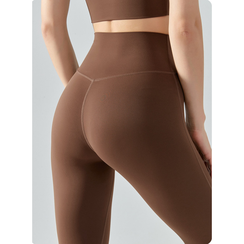 AirActive Leisure Yoga Leggings Sports Pants High Waist Fine Yarn Buttery Soft Moisture-wicking - รูปที่ 2