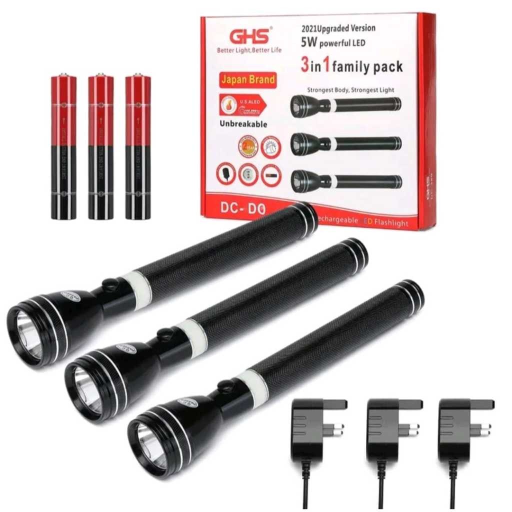 GHS Combo DC-100-5in1/dc-90-4in1/ dc-80-3in1/DC-70 2in1 ชุดญี่ปุ่นยี่ห้อไฟฉาย Led