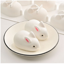 SK08/09/10 6Grid Rabbit Silicon Mould Tray-Size S/M/L