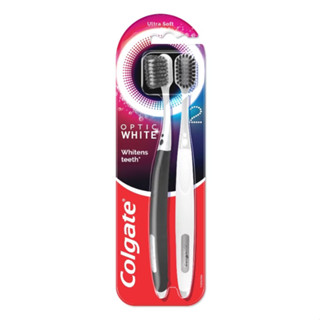 (หยุด12-14) เเปรงสีฟัน คอลเกต อ๊อพติคไวท์ ขจัดคราบผิวฟัน เพื…