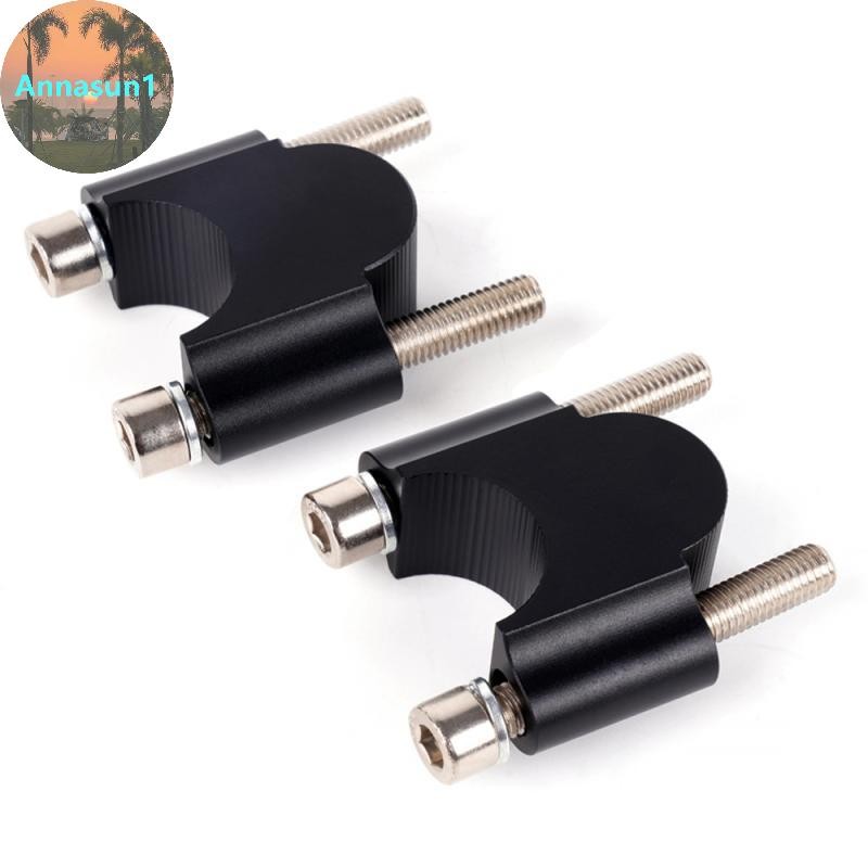 Annasun รถจักรยานยนต์ Handlebar Riser Bar Mount Handle Clamp ความสูงคอลัมน์ดัดแปลงอุปกรณ์เสริม Unive