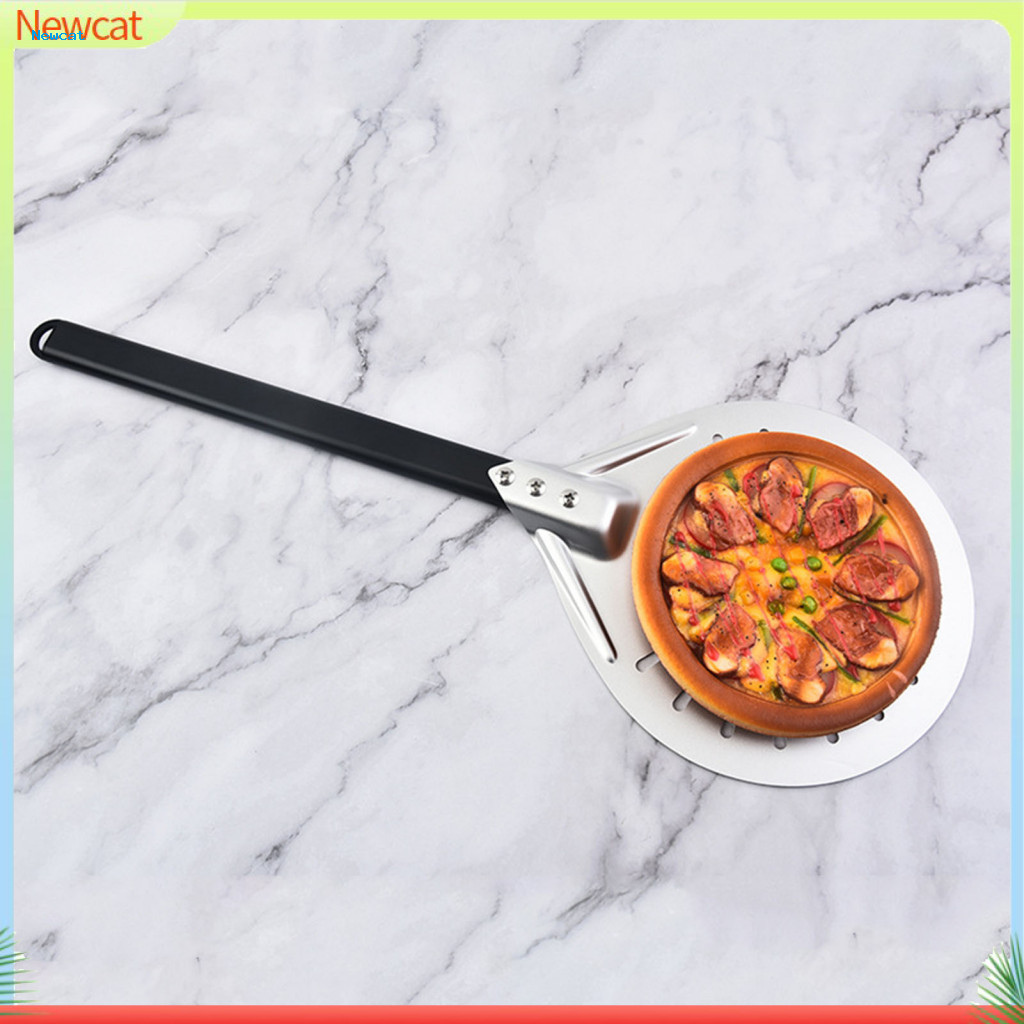 {Newcat} พลั่วพิซซ่า Pizza Turner Non-stick Pizza Peel สําหรับอบโฮมเมดง่ายพายพิซซ่าอเนกประสงค์สําหรั