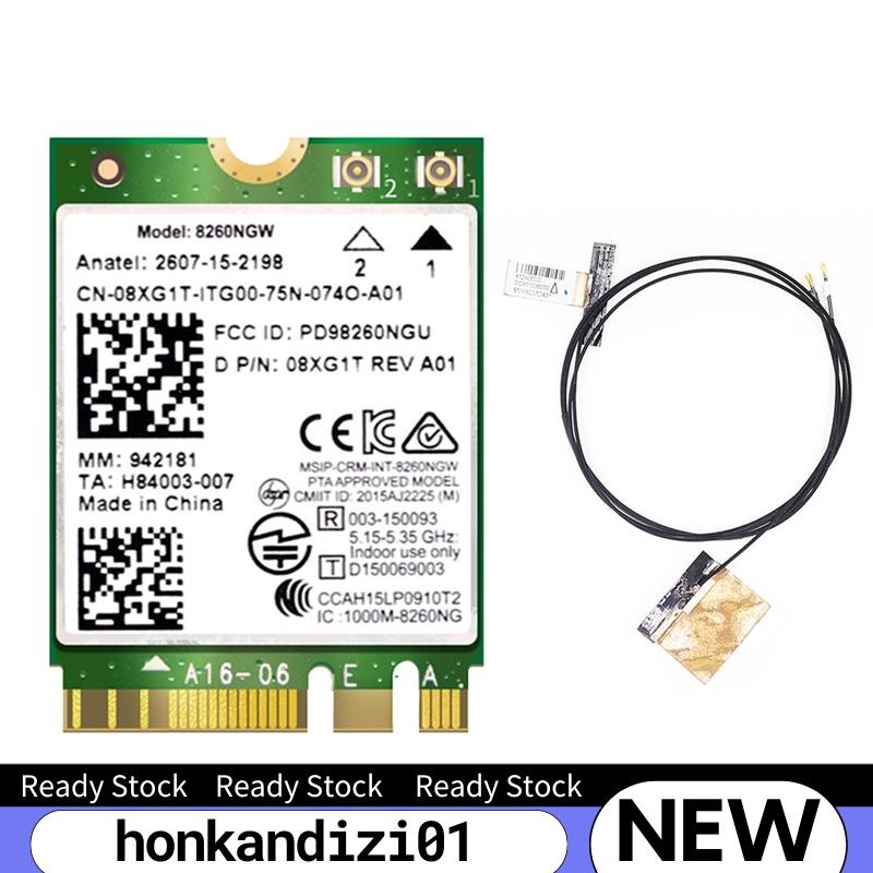 honkandizi01.ph8260 8260NGW WiFi Card+2XAntenna 867M โมดูลการ์ดไร้สายสําหรับ AC 8260