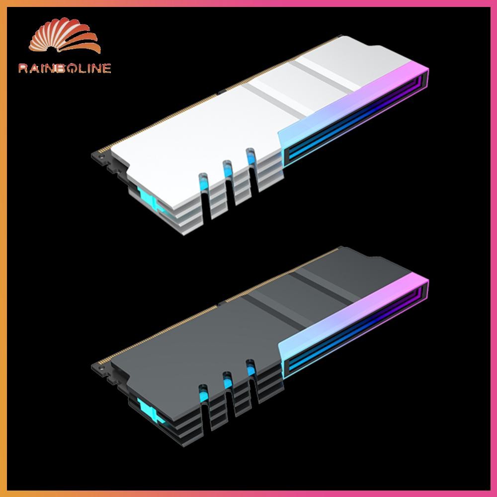 ฝน❤  โมดูลหน่วยความจํา Cooler DDR4 DDR5 Ram Cooling Heat Sink 5V 3PIN ARGB AURA Sync อลูมิเนียมความร้อน-resistance อุปกรณ์เสริมคอมพิวเตอร์