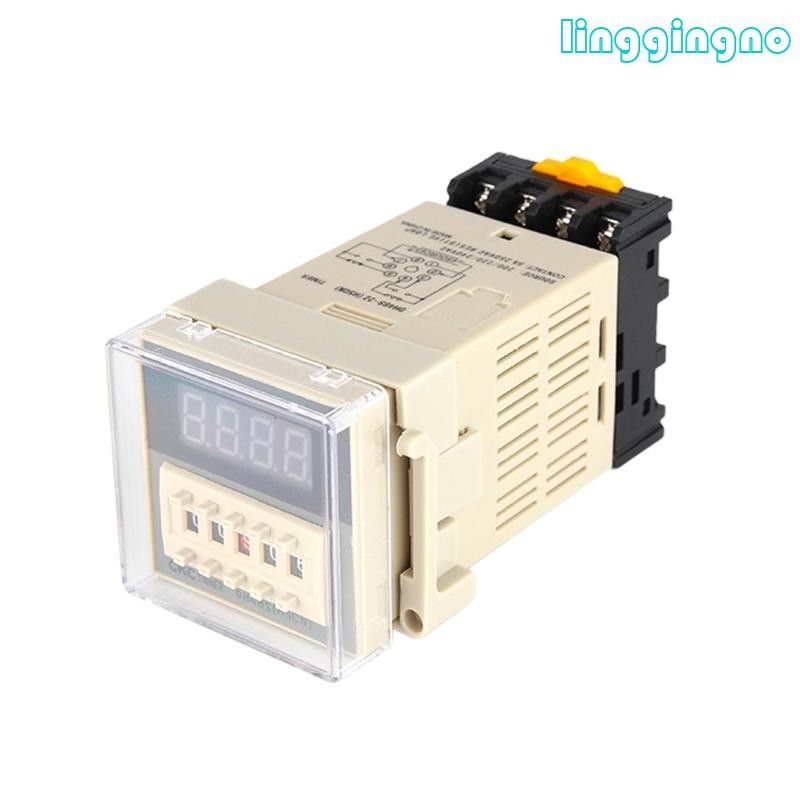 RR DH48S-2Z จอแสดงผลดิจิตอลขนาดเล็ก Double Cycle Time Relay 0 01s-99h ดิจิตอล AC110V 220V DC12V 24V