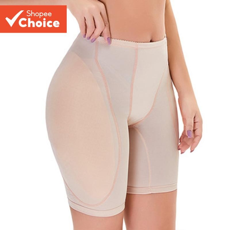 กางเกงเบาะตูดปลอมชุดชั้นในสตรี Butt Lifter ควบคุมกางเกง Shapewear 2 แผ่นหนา