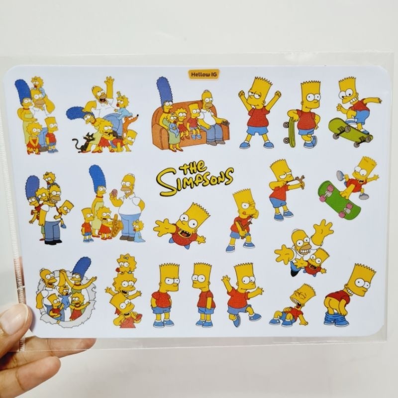 SIMPSON STICKER PACK | สติ๊กเกอร์ SIMPSON | สติ๊กเกอร์กันน้ําสําหรับขวดแล็ปท็อป, SUITCASES, หมวกกันน