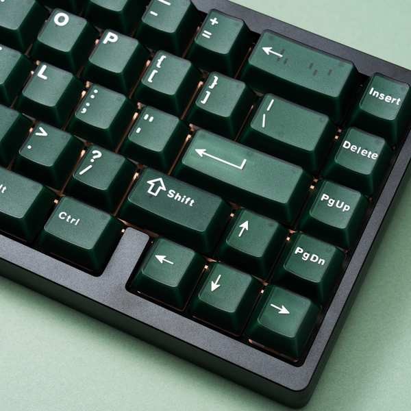 คีย์แคปไทย keycap คีย์แคป Emerald Semi-Transparent Keycap Original Factory ความสูง ABS Two-Color Two