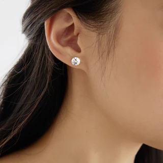 24 ชิ้น/ล็อตผู้หญิง Bling Zircon ต่างหูเจาะหู Studs แฟชั่นอุปกรณ์เสริม