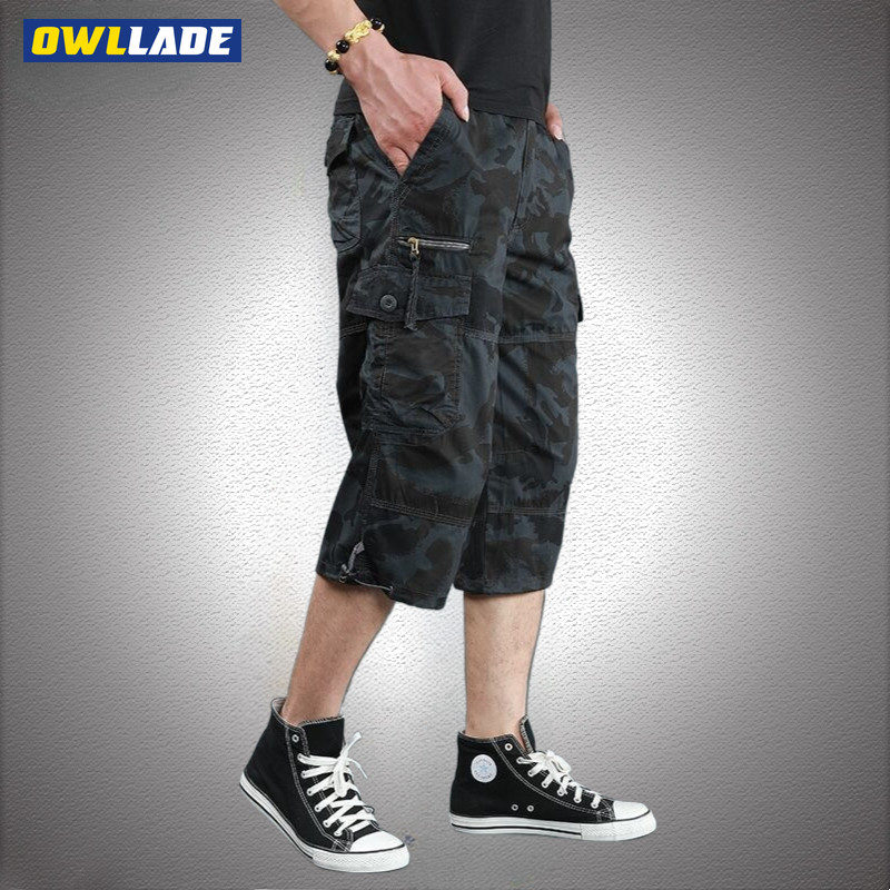 OWLLADE กางเกงขาสั้นคาร์โก้สําหรับผู้ชายใน Python S7S J10 2T