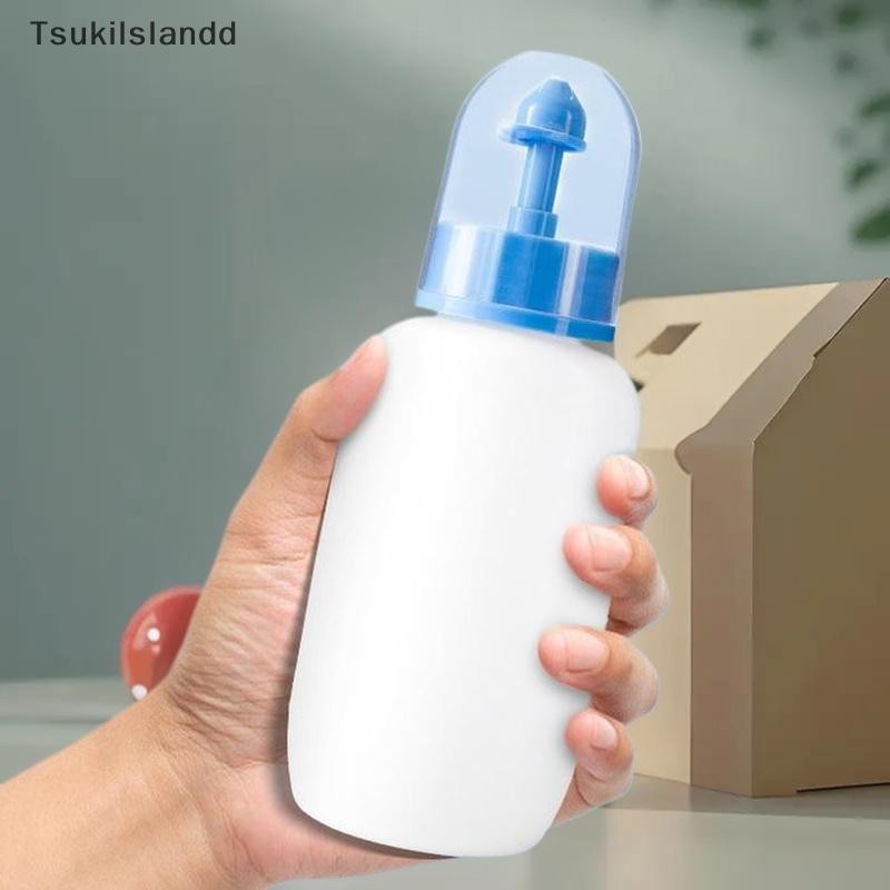 Tsukilslandd 240/250ml ทําความสะอาดล้างจมูก Irrigator จมูกขวดป้องกันจมูกหลีกเลี่ยงภูมิแพ้ Rhinitis ไซนัสอักเสบผู้ใหญ่เด็ก Neti หม้อใหม่