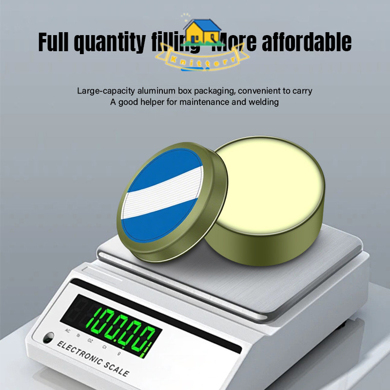 Knitterr 35g/100g ฟลักซ์ น้ำยาประสานช่วยในการบัคกรีคุณภาพดี ขนาด 100 กรัม ตลับเหล็ก - รูปที่ 5