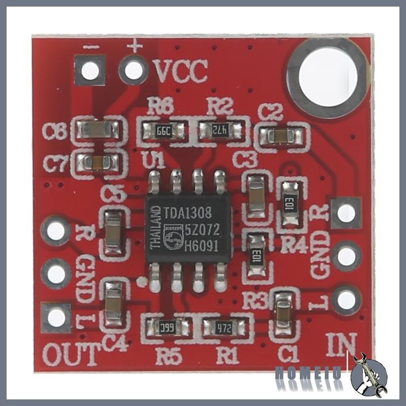 HOMEIU TDA1308 หูฟังชุดหูฟังเครื่องขยายเสียง Amp Preamplifier โมดูล 3V-6V สําหรับ DC