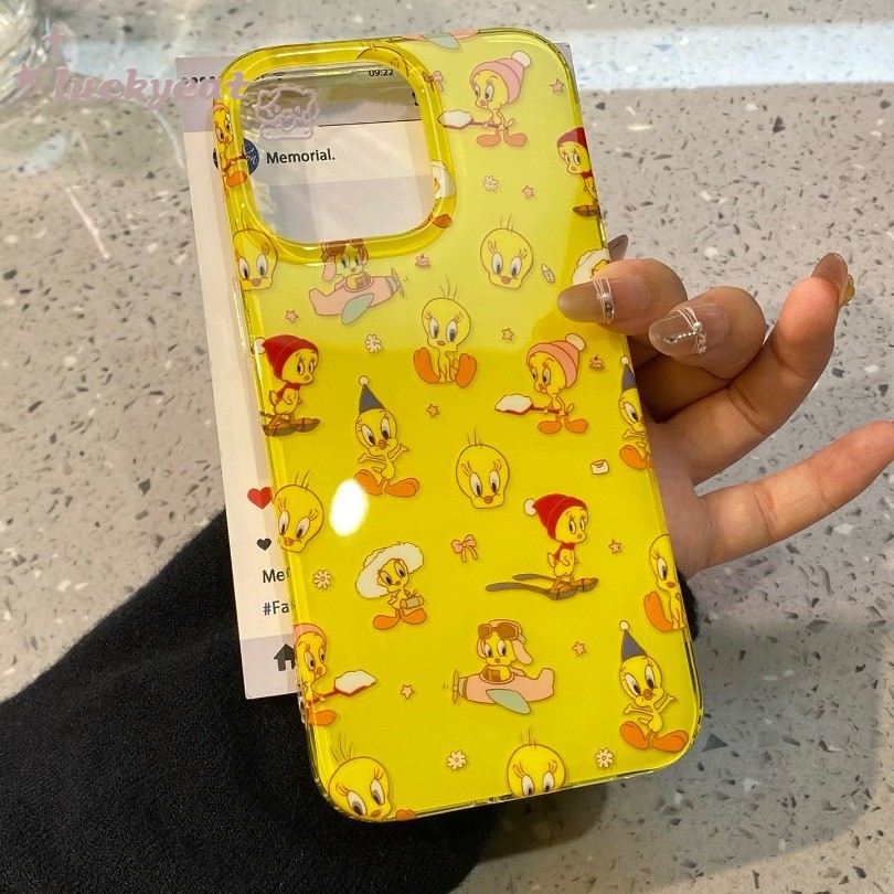 ใช้งานร่วมกับ iPhone 16 15 14 13 12 11 Pro Max X Xr Xs Max 7 8 Plus SE2020 เคสโทรศัพท์น่ารักสวมหมวกเป็ด + ขาตั้งนุ่มปกหลัง - รูปที่ 3