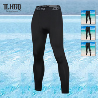 TLHGQ กางเกงว่ายน้ำชายยาวป้องกันรังสียูวีสำหรับสระว่ายน้ำชาย…