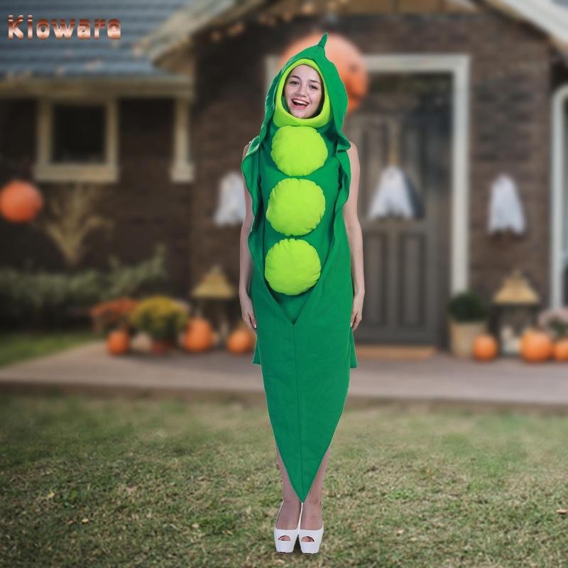 [Kloware] Pea Pod คอสเพลย์เครื่องแต่งกายลื่นอาหารคอสเพลย์เครื่องแต่งกายสบายตลกชุดแฟนซีJumpsuitสําหรั