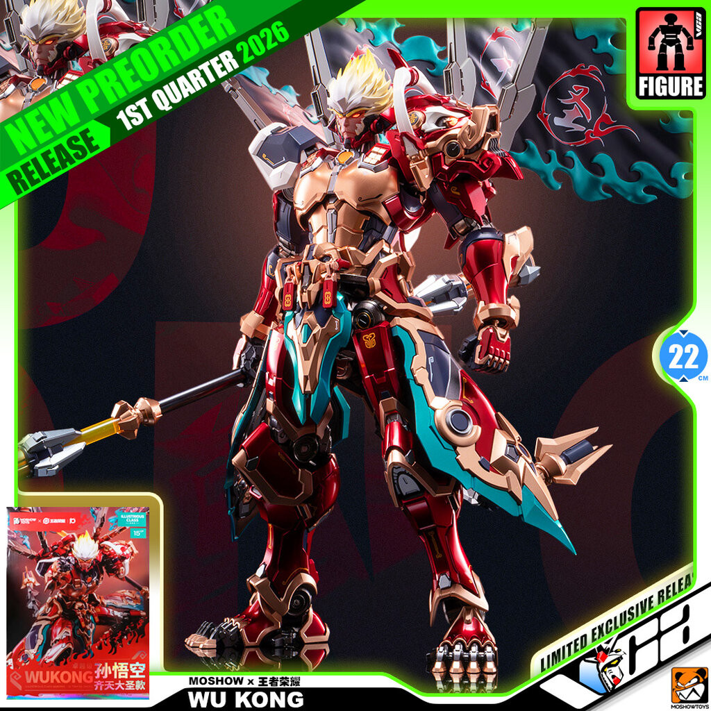 【🟢𝐏𝐑𝐄𝐎𝐑𝐃𝐄𝐑 Q1-2026】 VCA ⭐️ MOSHOW HONOR OF KINGS WU KONG WUKONG METAL STRUCTURE TOY หุ่นโมเดลฟิกเกอร