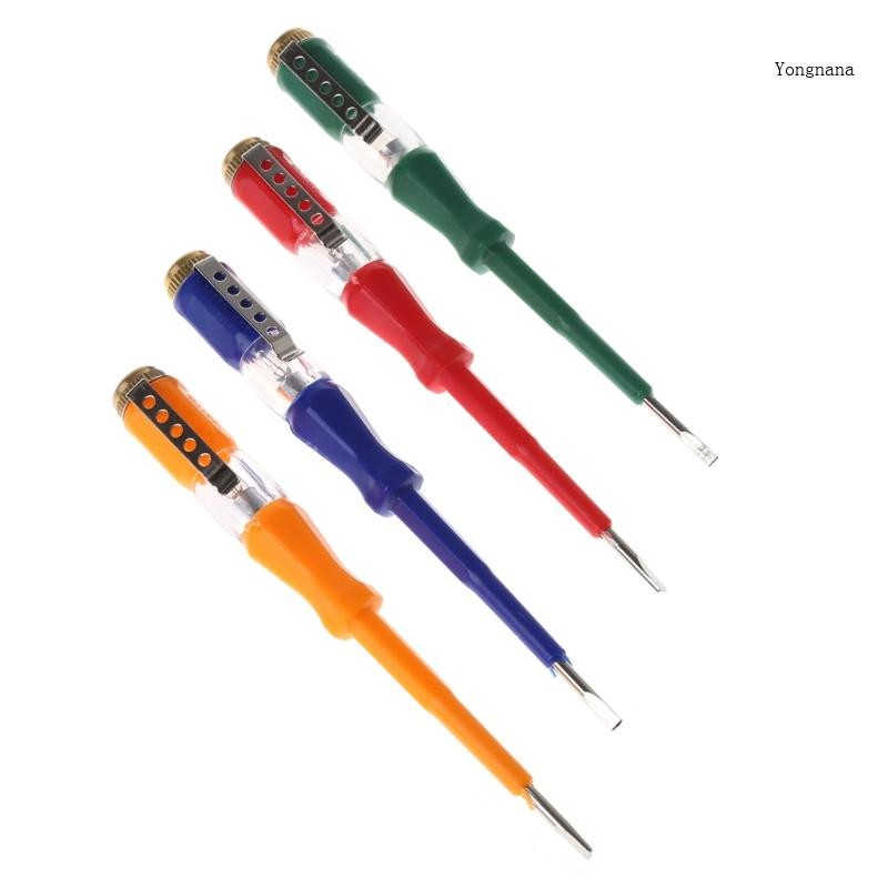 Colorful Test Pen Portable Flat Screwdriver Electric Tool Utility Light Device