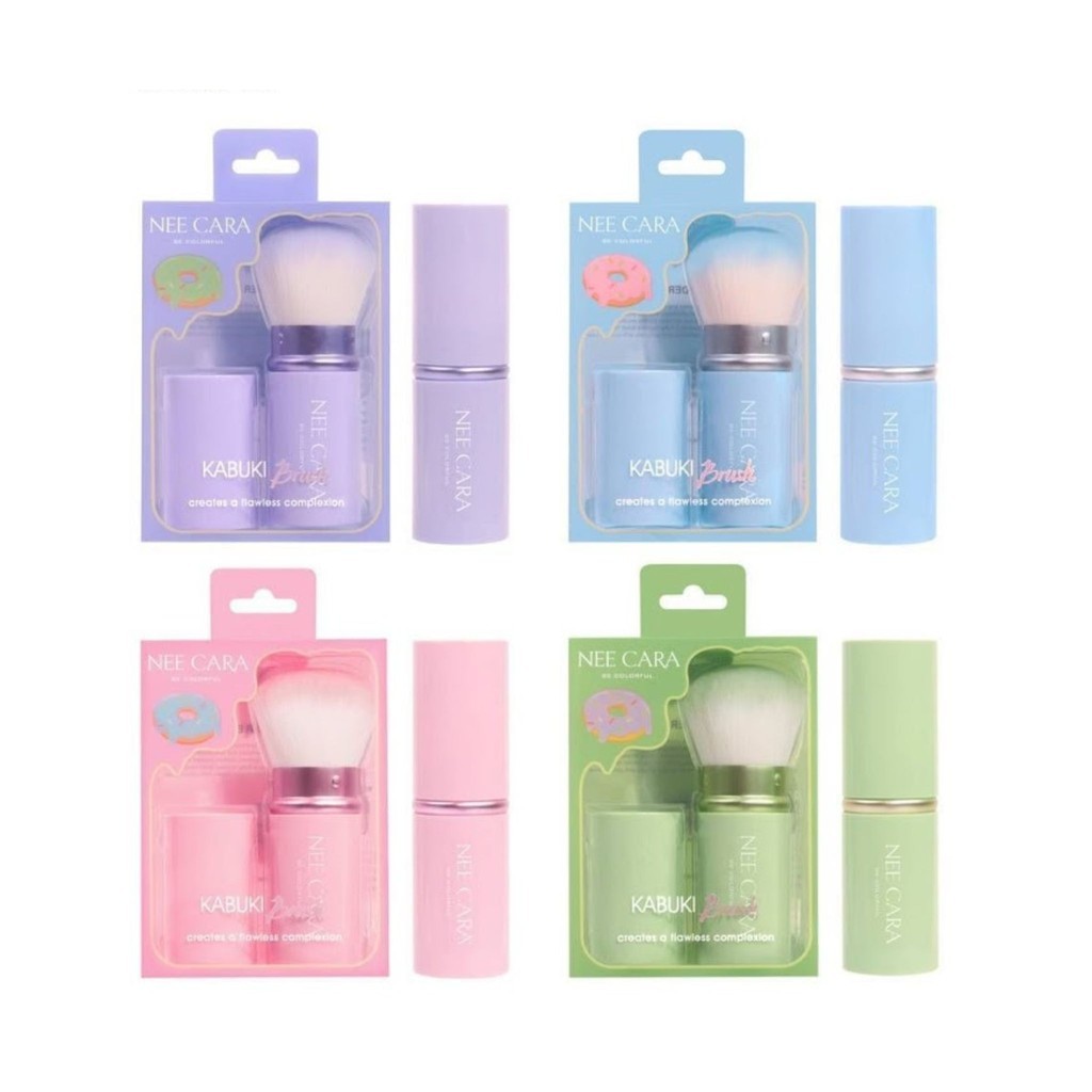 ♦️ของแท้·ส่งด่วน·ถูก♦️Neecara Retractable Powder Brush #N405 นีคาร่า แปรงแต่งหน้า x 1 ชิ้น dayse