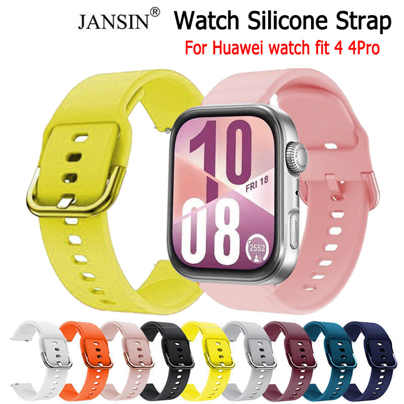 สําหรับ Huawei Watch fit 4 Pro Straps Soft Silicone Watch Band Replacement สําหรับ Huawei Watch fit 4 Smart Watch