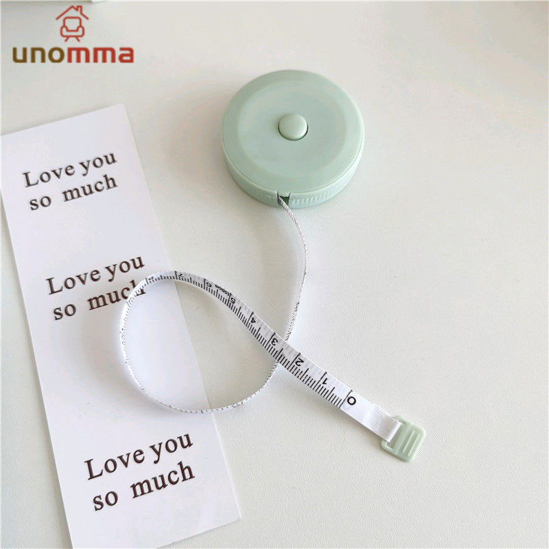 🎈ตลับเมตรพกพา 1.5 ม.สำหรับวัดเอว สไตล์มินิมอล ปรับขนาดได้ unomma