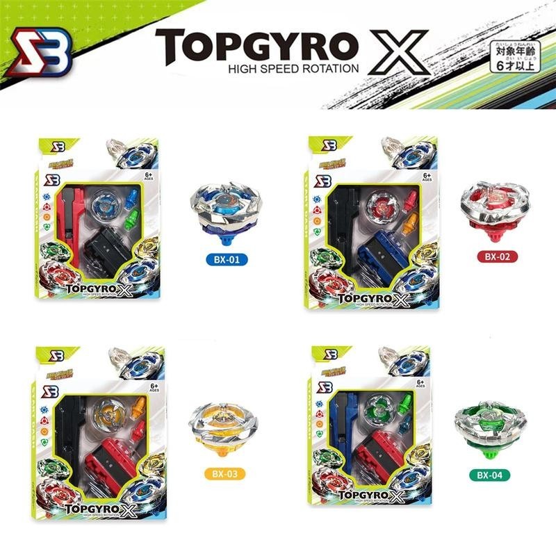 TOPGYRO X SB 2025 เบย์เบลดเอ็กซ์ รุ่น โลหะลูกข่างหมุน ของเล่นเด็ก กับศึกเบย์เบลด พร้อมด้ามจับ สายชูท และลูกข่าง