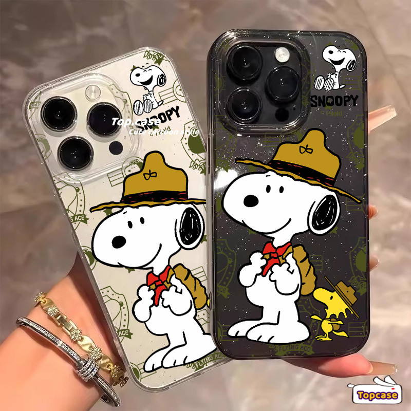 สําหรับRealme C75 C67 C65 C63 C55 C53 C51 C35 C33 C25Y C21Y C25 C20 C11 2020 8i 5 5s 5i 6iหมายเหตุ50 Narzo 50A 50i Prime Cool Soft Cover Snoopy Bling Clearเคสโทรศัพท์
