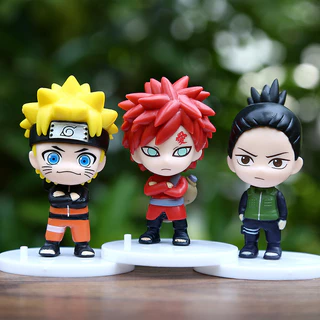 10 ชิ้น/เซ็ต Naruto อะนิเมะรูป Uzumaki Naruto Jiraiya Sasuke Itachi Kakashi Gaara Nara Shikamaru รุ่น Q PVC Action Figures ตุ๊กตาของเล่น