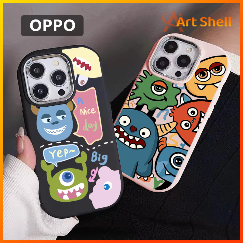 CASE การ์ตูน IP น่ารักจาก monster university สําหรับ OPPO A7 A5s A12 A3s A12E A15 A15s A35 A16 A16s 