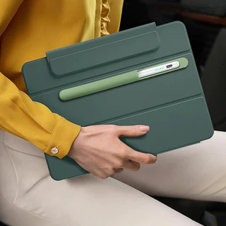 Fonken เคสซิลิโคนกาวสําหรับ Aple ฝาครอบดินสอสําหรับ Pad แท็บเล็ตที่ใส่สไตลัส