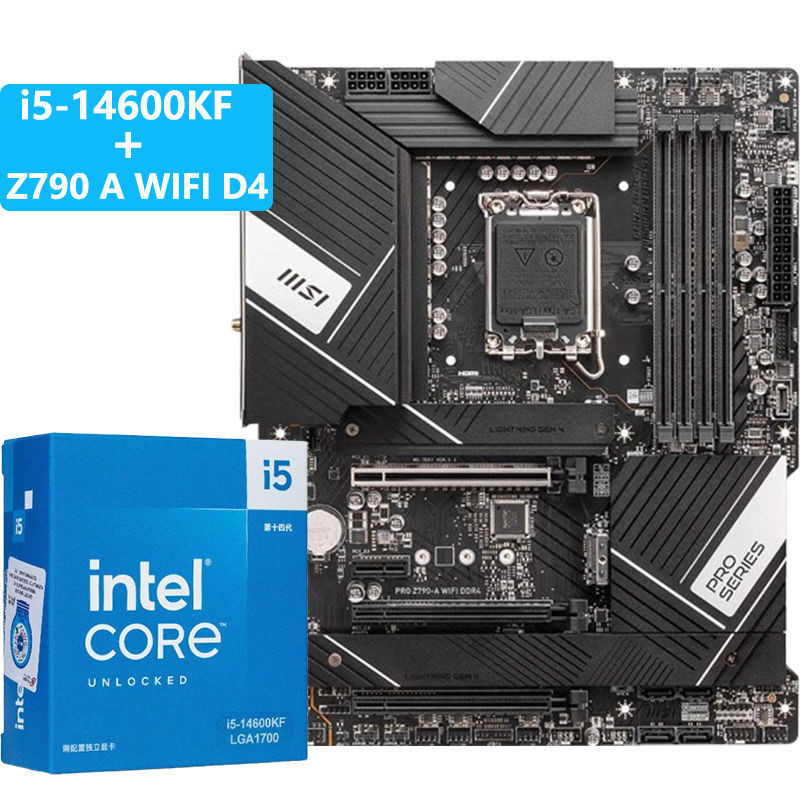ชุด CPU Intel i5 14600KF แบบกล่องพร้อมเมนบอร์ด MSI Z790 A WIFI D4