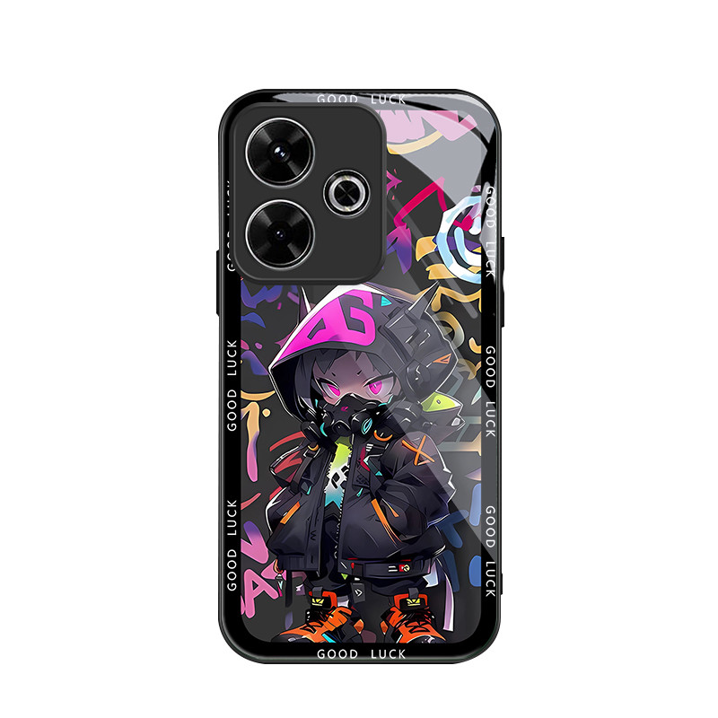 สําหรับ Xiaomi Poco M6 4G , Masked graffiti, บุคลิกภาพอินเทรนด์, เคสป้องกันโทรศัพท์ป้องกันการตก