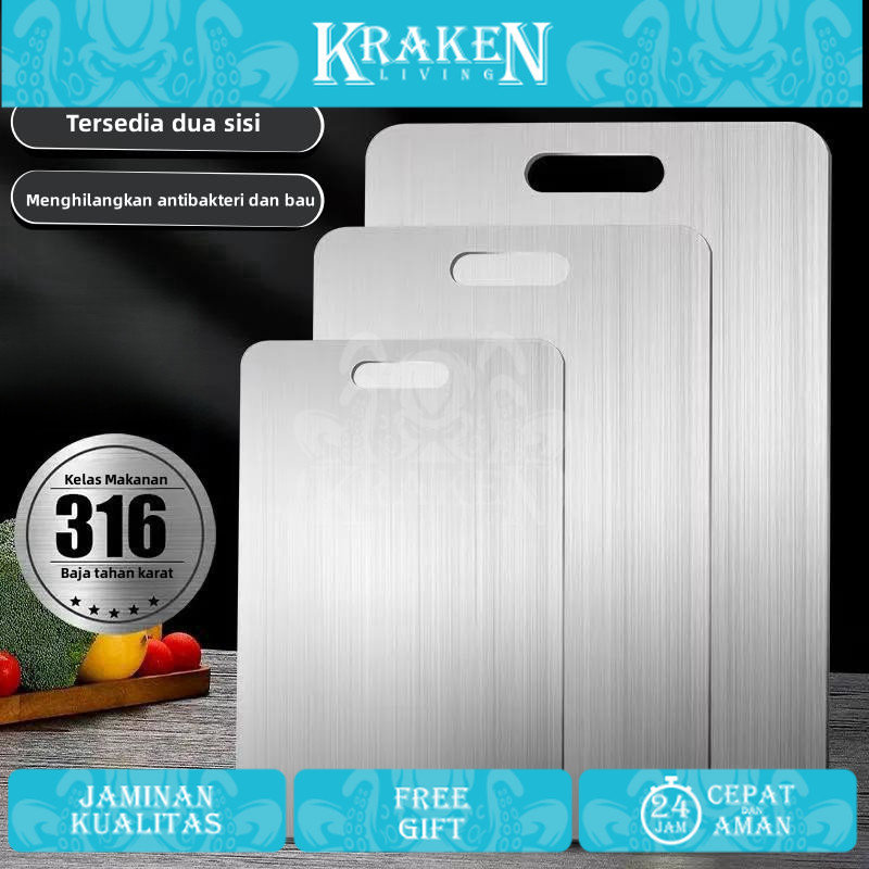 เขียงสแตนเลส 316 เขียงที่ถูกสุขลักษณะป้องกันสนิมป้องกันแบคทีเรียและป้องกันเชื้อราเขียงเขียงสแตนเลส 3