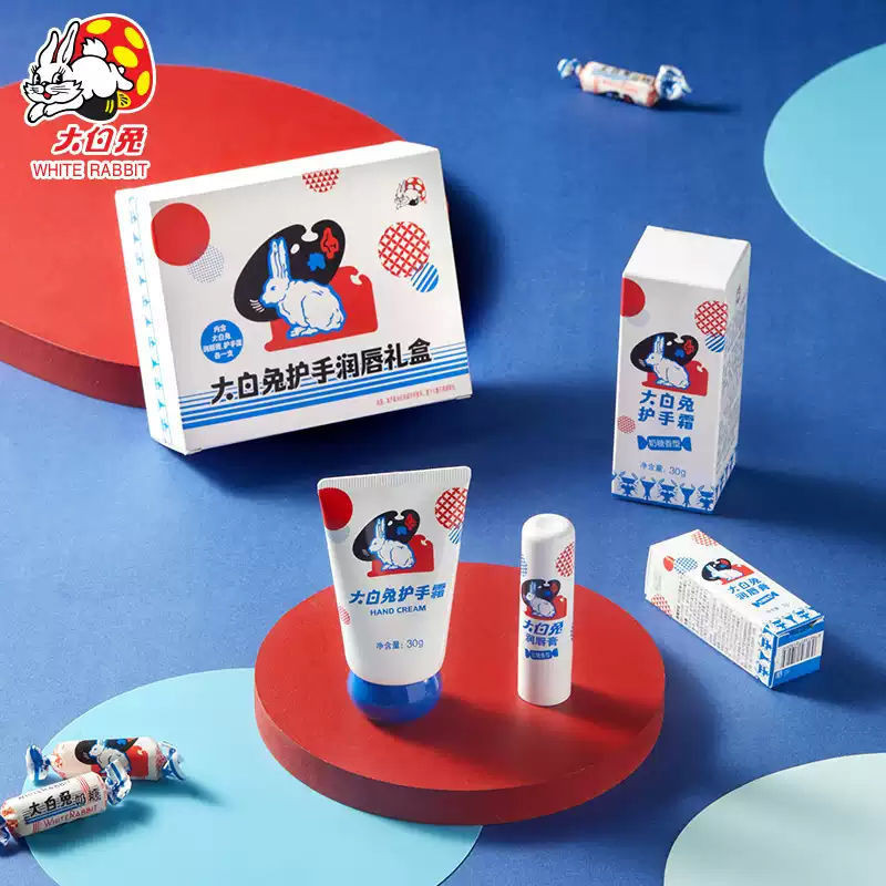 WHITE RABBIT ครีมทามือ กล่องของขวัญ ลิปบาล์ม ทอฟฟี่ น้ำหอม