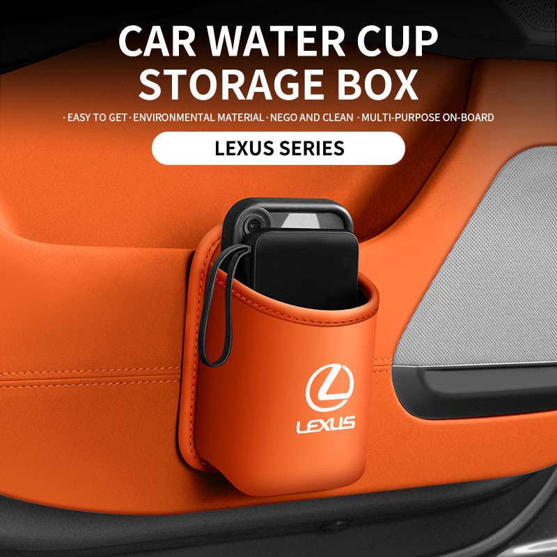 กล่องเก็บของถ้วยน้ําในรถยนต์ Lexus, ชั้นเก็บของร่มด้านหลังที่นั่ง, ที่เก็บของประตูรถยนต์ ES-350 RX300 GS LS IS LX CT ราคา ถูกที่สุด ดีลบีเคเค