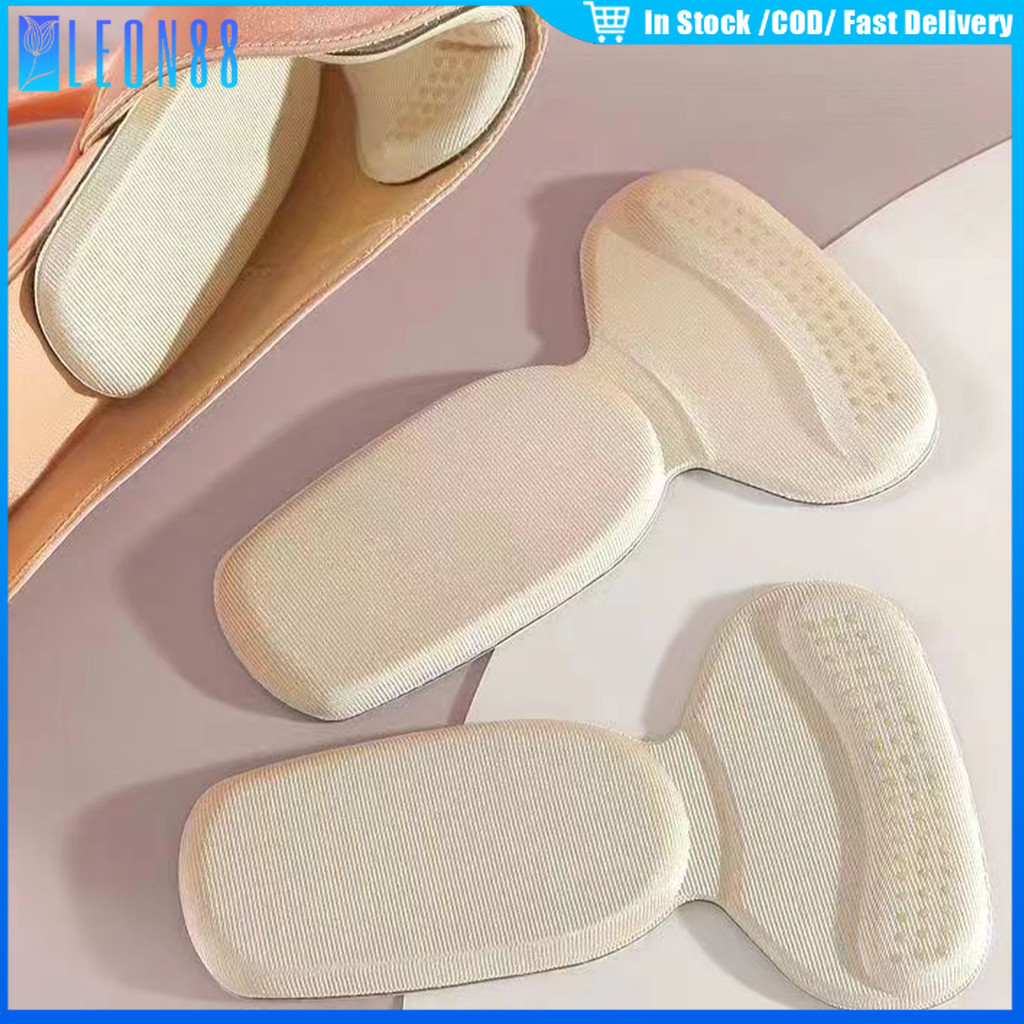 ของมาใหม่！แผ่นกันรองเท้ากัด กัน หลวม 2in1 รองส้นเท้า 1คู่ ใช้ได้กับรองเท้าทุกประเภท