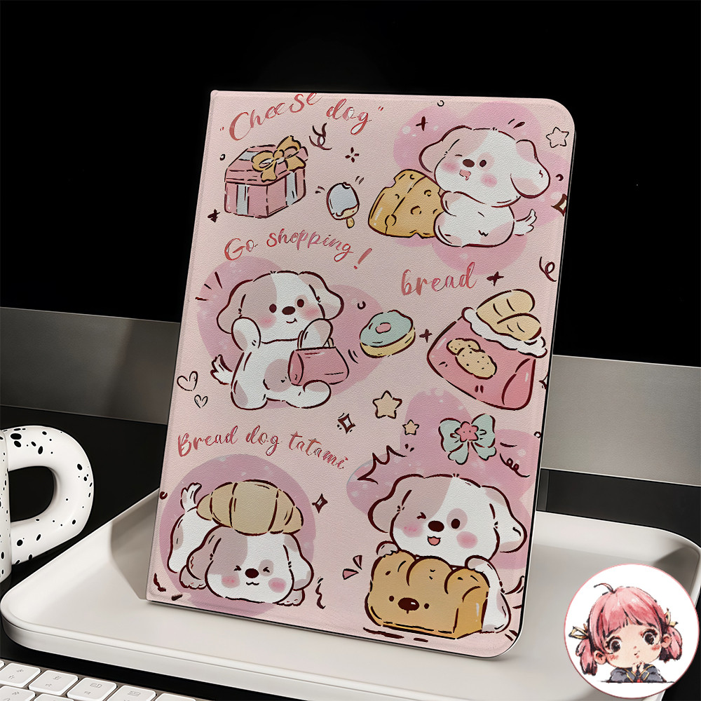 จัดส่งทันที เคสสำหรับไอแพด ลูกสุนัขขนมหวาน เคสแท็บเล็ตfor iPadMini7/6/5/4/3/2/1 Air Pro11"13"7.9"8.3" Gen11/10/9/8/7/6/5