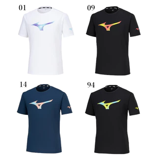 เสื้อกีฬา Mizuno แขนสั้น สำหรับวิ่งและแบดมินตัน ทั้งผู้ชายและผู้หญิง
