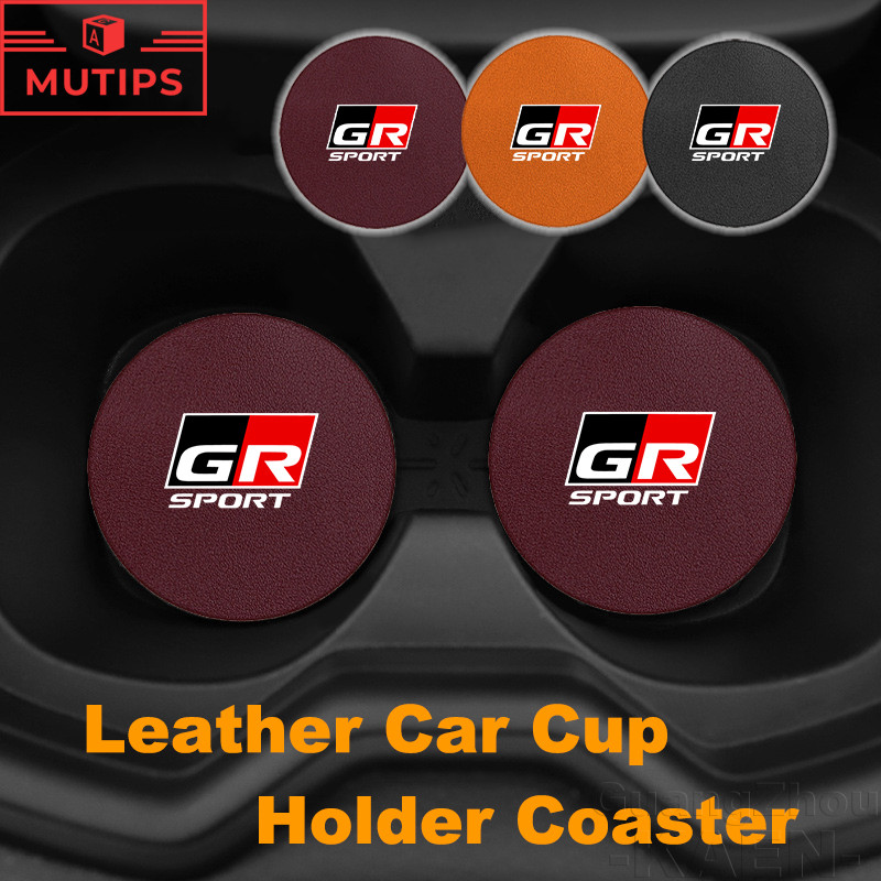 GR หนังรถที่วางแก้วรถไฟเหาะฝุ่นป้องกันเสื่อ สําหรับ 86 Yaris Corolla Cross Altis Supra CHR Wish bZ4X