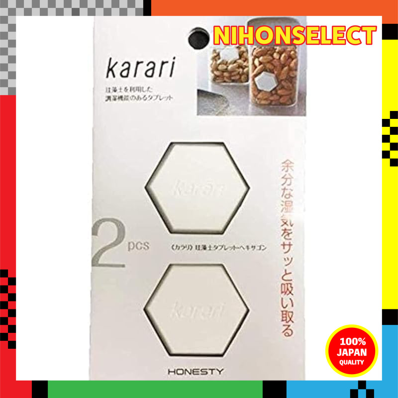 Anesti Diatomaceous Earth Tablet Hexagon White Approximately 4.5cm (L) x 4cm (W) x 0.8cm (H) Karari 