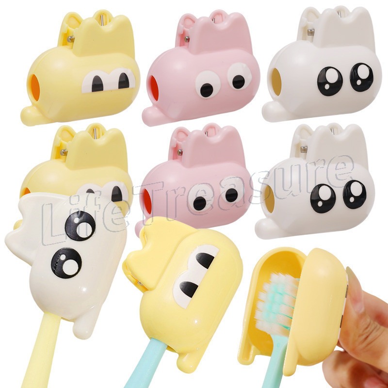 เคสคลิปหนีบหัวแปรงสีฟันแบบพกพา - แอนตี้แบคทีเรีย กันฝุ่น - อุปกรณ์แคมป์ปิ้งสําหรับเดินทาง - ฝาปิดหัวแปรงสีฟัน - หมวกกันแปรงสีฟัน - ที่ครอบหัวโ