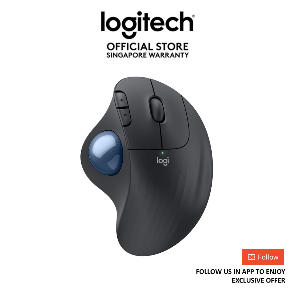 เมาส์แทร็กบอลบลูทูธเงียบ Logitech Ergo M575S