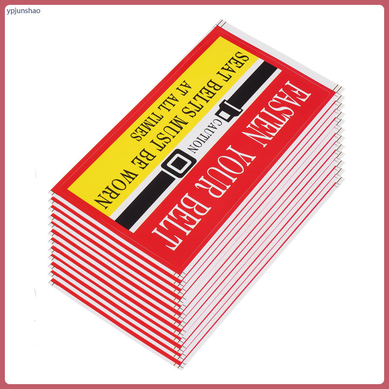 30pcs Fasten Your Caution Sticker Label Reminder Stickers For Car Taxi