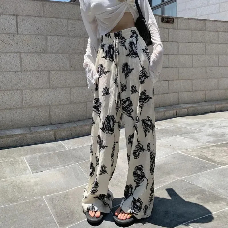 กางเกง baggy drip summer แฟชั่นสไตล์เกาหลี คู่รัก