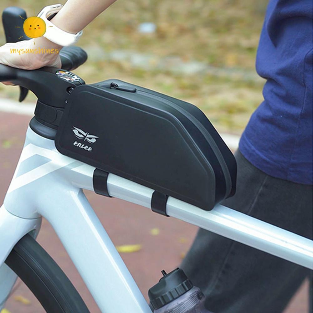☀นางสาว 1.5ล จักรยานท่อบนกระเป๋ากันน้ําขี่จักรยานเครื่องมือถุงเก็บขี่จักรยานด้านหน้ากระเป๋าสําหรับ จักรยานเสือภูเขา จักรยานถนนอุปกรณ์เส - รูปที่ 5
