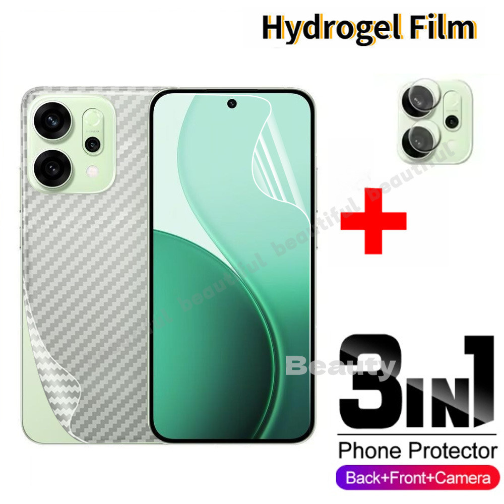 3in1 ฟิล์มไฮโดรเจลด้านหน้าสําหรับOPPO Reno 14 Pro 5Gป้องกันหน้าจอฟิล์มสําหรับOPPO Reno 14 14Pro Reno