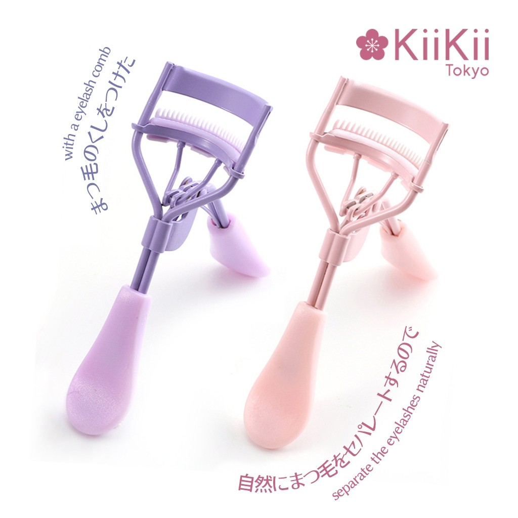 KiiKii Beauty ดัดขนตาโค้งงอนแบบมืออาชีพ ที่ดัดขนตาคุณภาพดี ดัดง่าย พร้อมหวี ตกแต่งขนตาให้ดวงตาสวยโดดเด่น