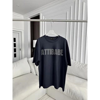 yout-trend🔥 พร้อมส่ง เสื้อยืด oversize unisex สไตล์เกาหลี ผ้าฝ้ายแท้ใส่สบาย ไม่แตกเมื่อซัก ATTIBABE